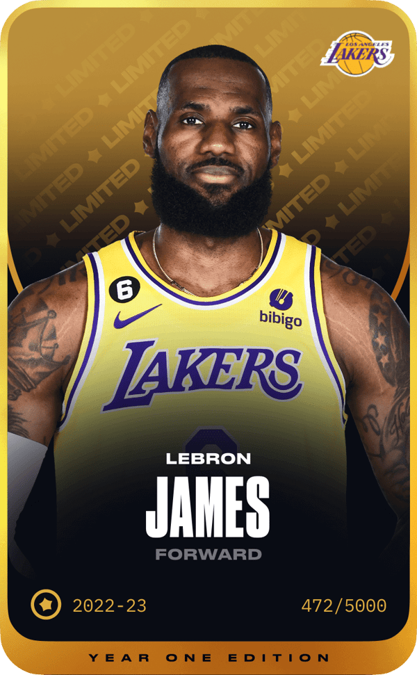 Giving away this Lebron James Limited card!

create a free sorare account with my affiliate link and I'll send to the lucky winner on Friday - sorare.pxf.io/doYMNk

to enter, retweet, good luck y'all 🏀
