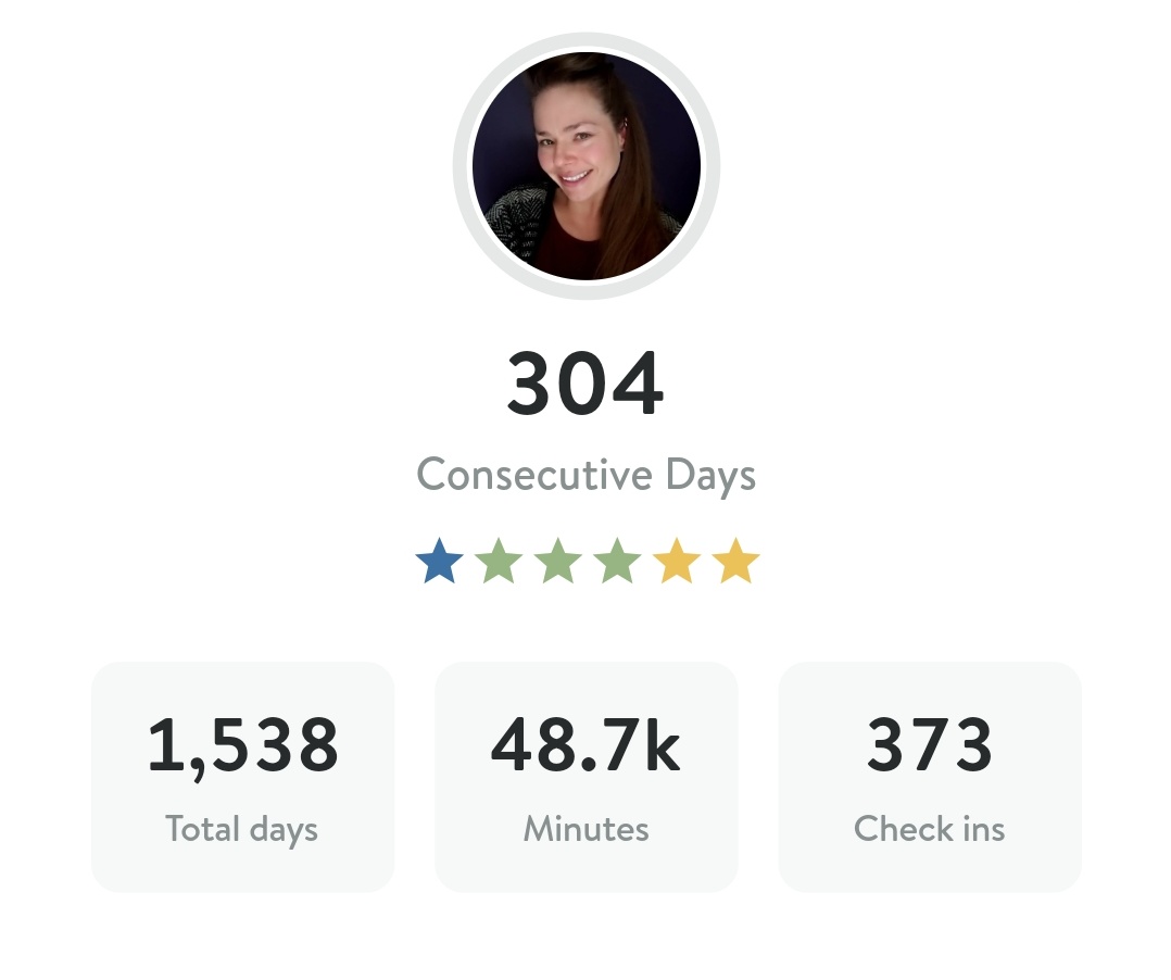 @Broke_degen Every Morning since Aug 2018 I use @InsightTimer which helps you track your time & gives you plenty of different types of meditations choose from 🙏