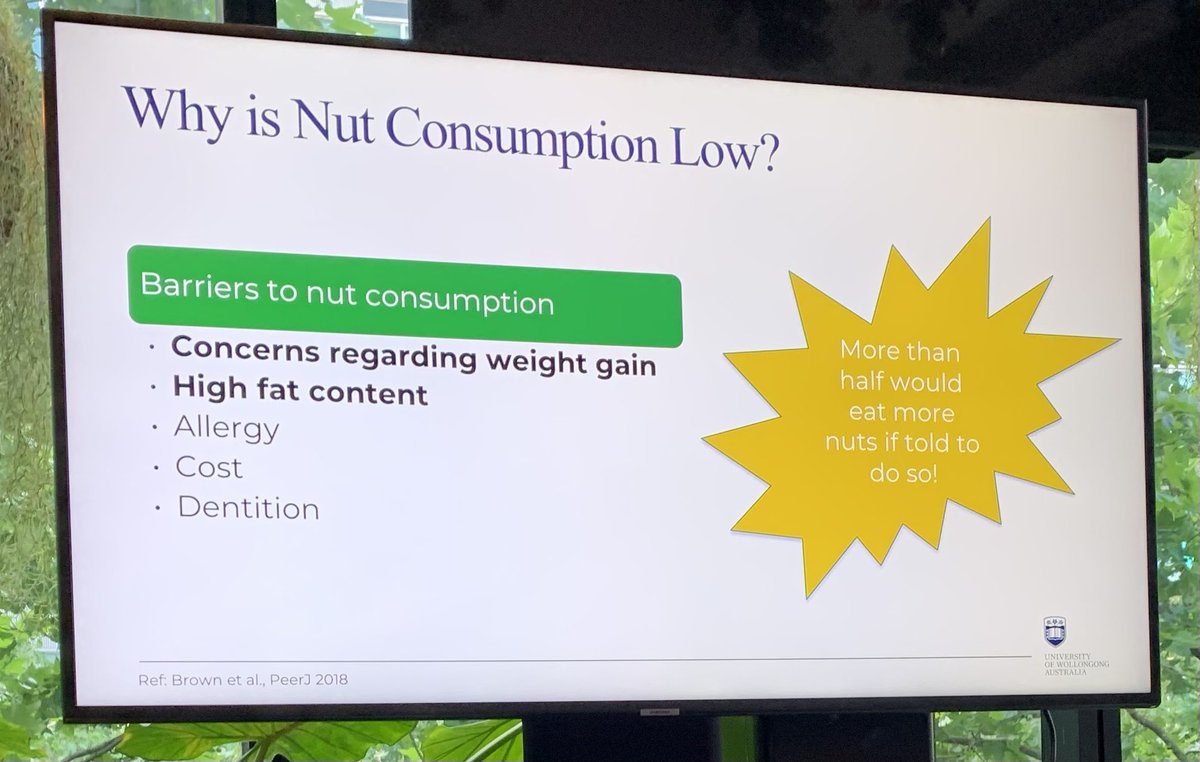 saragrafenauer's tweet photo. More than 1/2 of all people studied would consume nuts if told to do so… @NutsForLife … a role for Dietitians #nutsforlife https://t.co/stbbyzT8zI