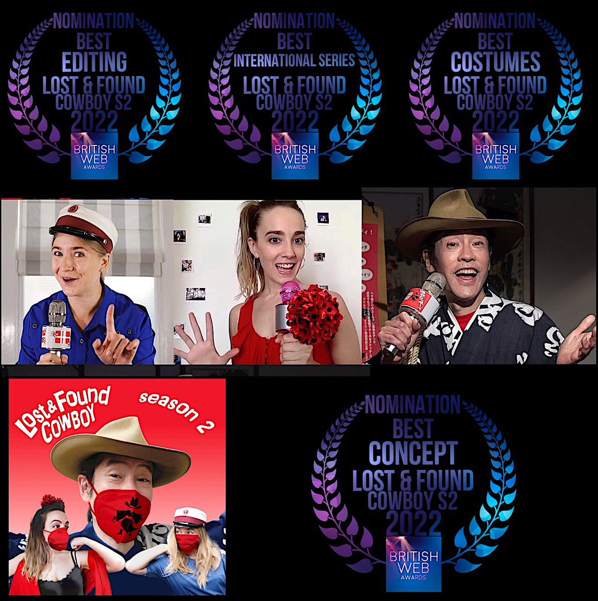LostFoundCowboy (@lostfoundcowboy) on Twitter photo Thanks <a href="/britishwebaward/">British Web Awards</a> for the 4 nominations! #UK #festival #nomination #series #concept #editing #costume #comedy #uplifting #friendship #crossculture #lockdown #artinspires #standup #flamenco #Madrid #London #Tokyo #noborder #lostfoundcowboy #yukatacowboy <a href="/filmwritr4/">Chris Hadley</a> Thanks <a href="/britishwebaward/">British Web Awards</a> for the 4 nominations! #UK #festival #nomination #series #concept #editing #costume #comedy #uplifting #friendship #crossculture #lockdown #artinspires #standup #flamenco #Madrid #London #Tokyo #noborder #lostfoundcowboy #yukatacowboy <a href="/filmwritr4/">Chris Hadley</a>