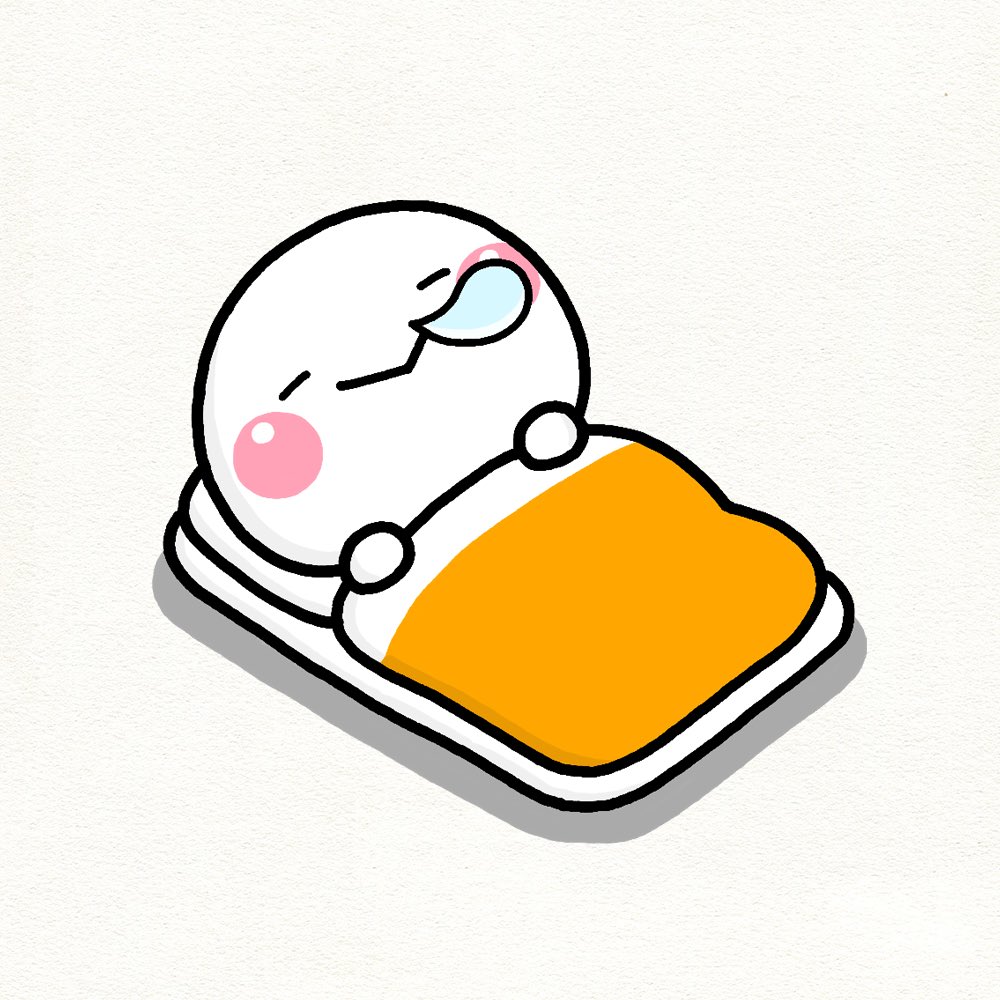no humans nose bubble sleeping solo simple background blush stickers closed eyes  illustration images