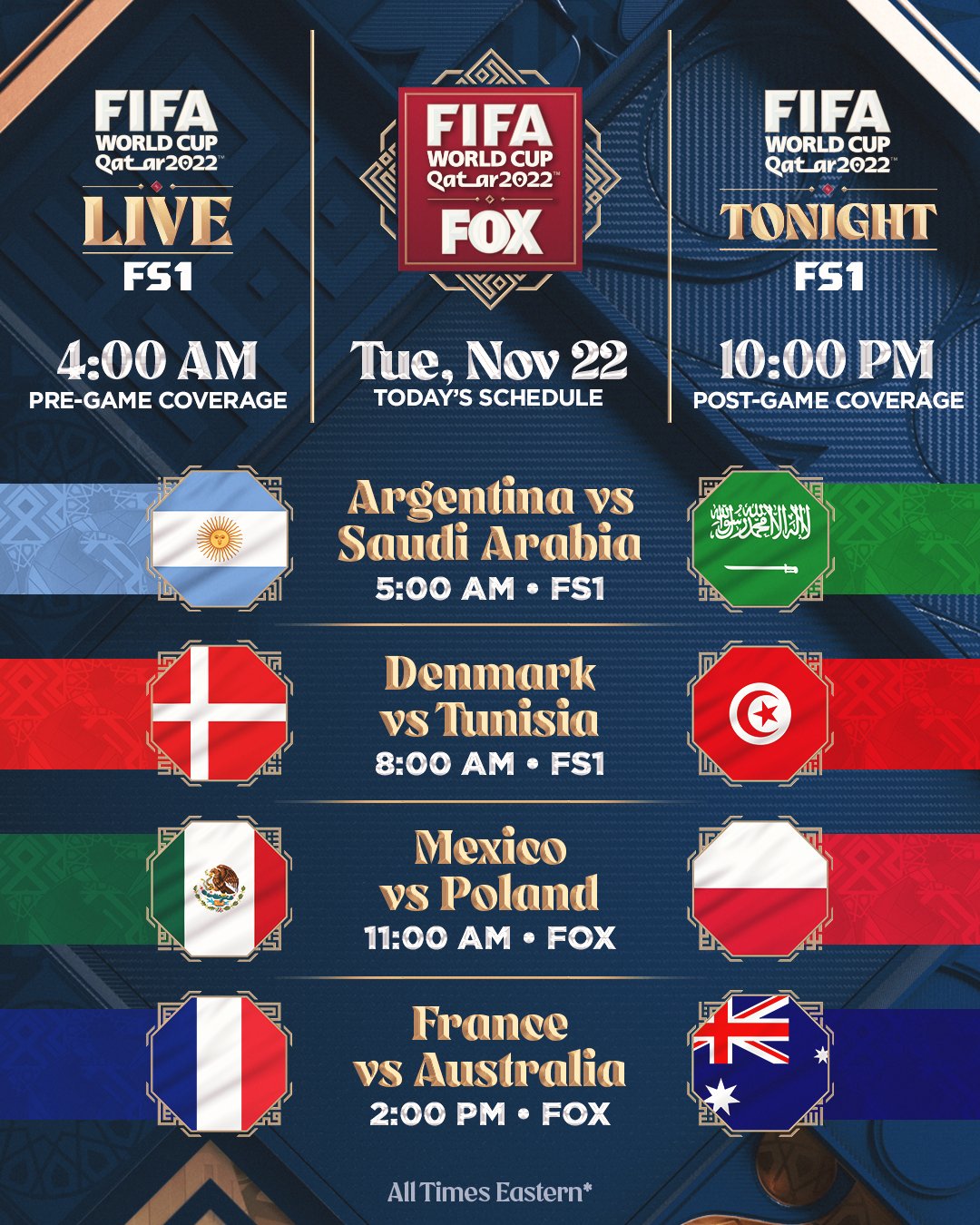 world cup games today schedule