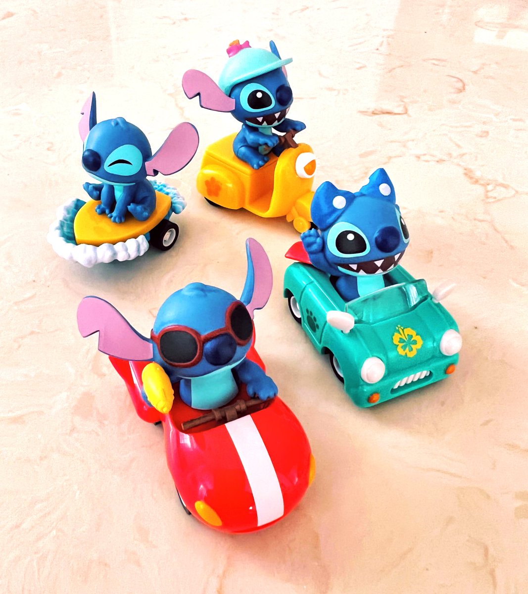 jmaruyama's tweet photo. Love this set of Stitch vehicle blind boxes from Beast Kingdom! #disney #stitch #designercon2022 #BeastKingdom @beast_kingdom https://t.co/jzlUE1BGxY