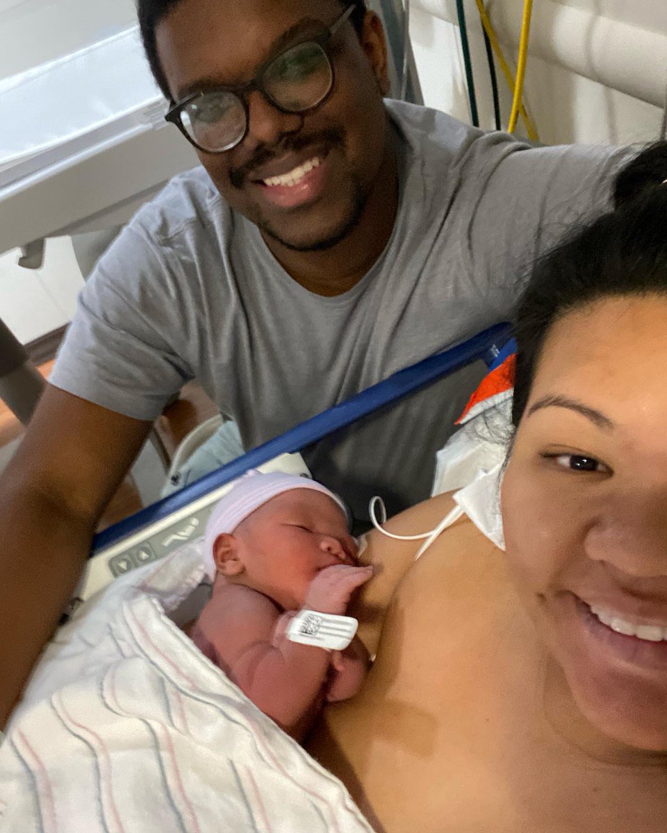 EfrimMoore's tweet photo. E3 is here and I don’t have words. Love my wife and little man so much. I can’t wait to see what all life has in store for my little family. https://t.co/7jBRnsYKsQ