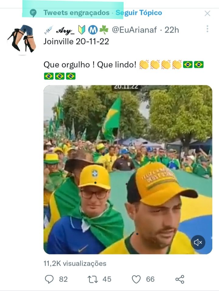 Até o Twitter já tá classificando os atos como engraçados 🤣🤣🤣