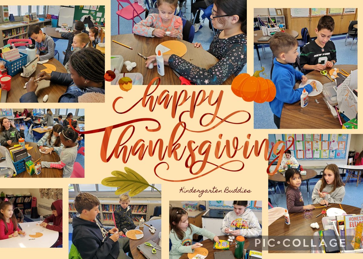 6th graders were the teachers as they led kindergarteners through a craft about being thankful! <a href="/ParkPrideNB/">ParkPrideNB</a> <a href="/NBUFSDPride/">NBUFSD-All Are Welcome And Celebrated!</a>