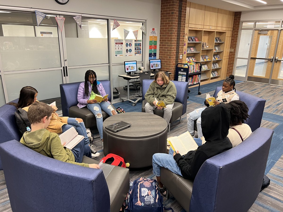 PVMS Library (@pvmslibrary1) on Twitter photo Book club meeting at <a href="/PVMSLibrary1/">PVMS Library</a> so great that they all started to read as soon as we settled on a book!!
<a href="/MJRodney21/">MJ Rodney</a> #CCPSLibraries <a href="/runthelibrary/">Kimberly Royle, NBCT</a> Book club meeting at <a href="/PVMSLibrary1/">PVMS Library</a> so great that they all started to read as soon as we settled on a book!!
<a href="/MJRodney21/">MJ Rodney</a> #CCPSLibraries <a href="/runthelibrary/">Kimberly Royle, NBCT</a>