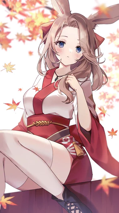 紅葉ヴィエラちゃん#FF14イラスト #FF14art #FF14 #ヴィエラ 
