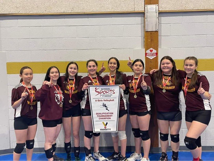JCEMSchool's tweet photo. Congratulations to our boys and girls JCEM Wolverines on winning the Regional qualifiers and now preparing for Provincials. Thank you to all the organizers and host teams, much appreciated! @cmwhawk @schoolsportsnl @NLTeachersAssoc https://t.co/84QNxOwDen