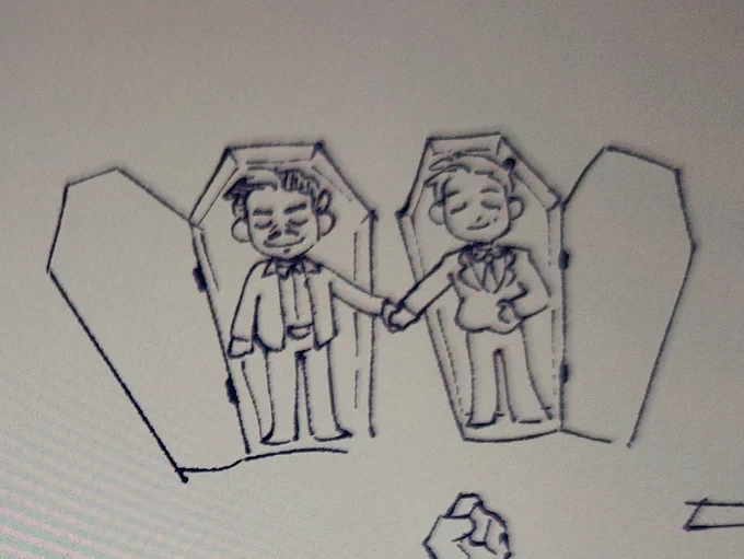 everyone's posting vampire howie so here's this old doodle (i can't even find the original file) 