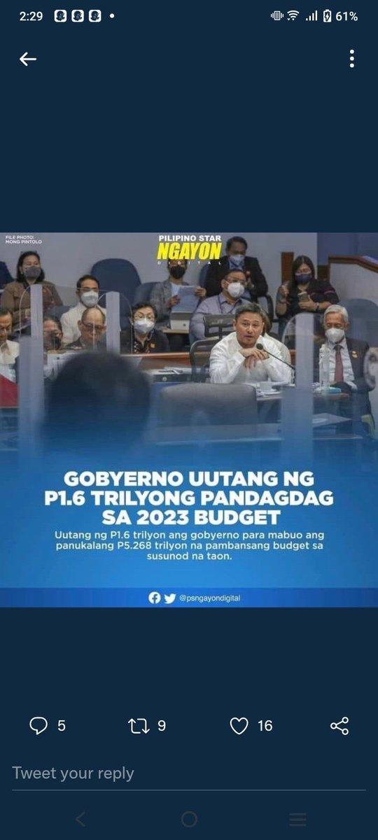 ChairAndyBau's tweet photo. Lumulutang sa utang 🌊.. https://t.co/tAn3iSm65a