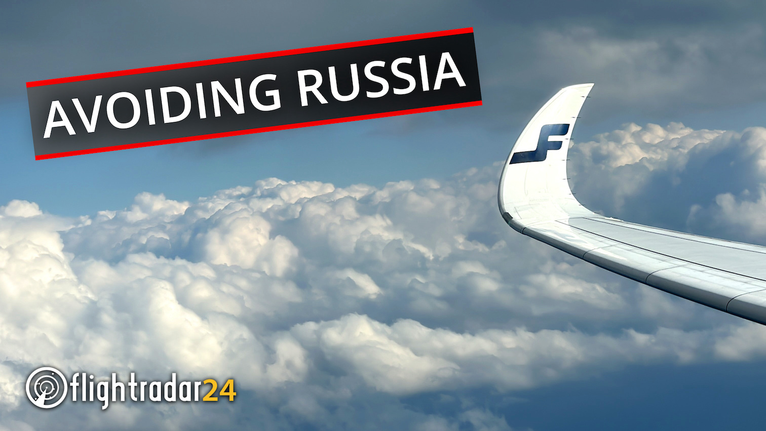 Flightradar24 on twitter without the ability to cross russia finnair