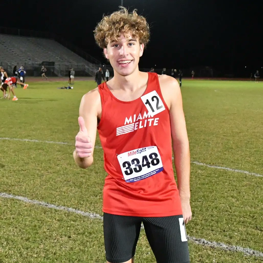MiamiEliteTC's tweet photo. Ryan had a great 3200m race Saturday night @flrunners XC PR Festival on the Track running 9:37! He improved his 2022 track season PR by 3 seconds, looking forward to a great 2023 Track season 🔥
---
#xc #Track #trackandfield #trackmeet #usatf #running #Miamitrack #miamirunning https://t.co/gDqQSYCfYp
