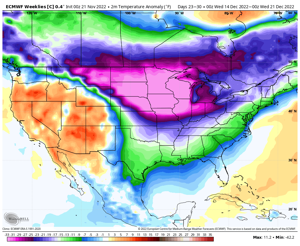 Joe Bastardi on Twitter "Dreaming of a white Christmas.? Euro control