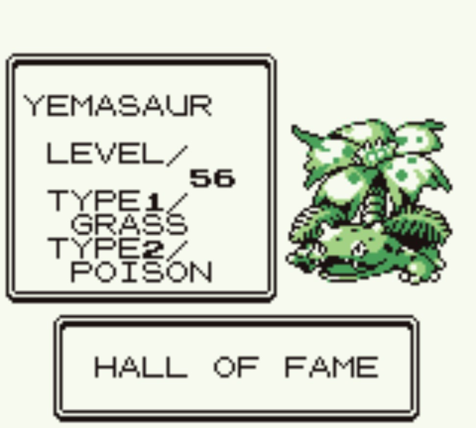 GCarregha's tweet photo. We did it! We beat the Elite Four! Freaking Beedrill decimated Agatha and the MVP was Dewgong. Rapidash did almost nothing lol. She a good horse tho
#PokemonGreenVersion #Pokemon https://t.co/sg8pjQNjTN