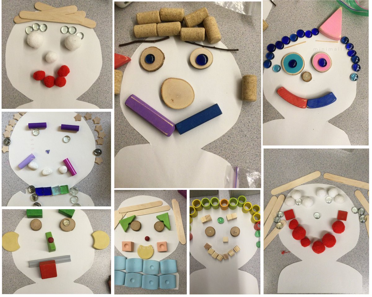 After exploring the beautiful traits that live inside us, we are now examining and celebrating our "Outside Me." Students looked closely at their faces, touching and naming all of their features before recreating them out of loose parts. <a href="/westcot_school/">Westcot School</a>