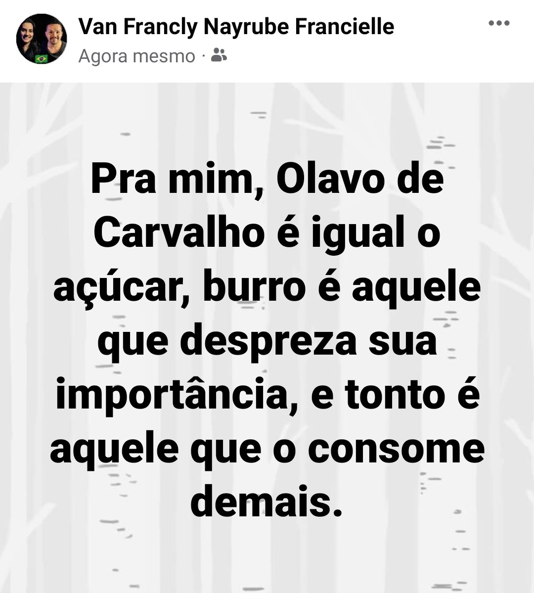 VannFrancly's tweet photo. #olavodecarvalho https://t.co/NfojtdxRO6
