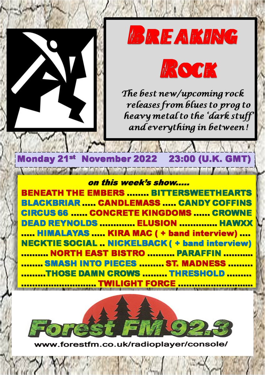 pjbreakingrock's tweet photo. up next on @pjbreakingrock #radioshow @ForestFM ... #Knoxville #Tennessee band #NecktieSocial with #IllNeverLearn lifted from their new #EP #OutsideMyWindow out now stream https://t.co/sjudUtZAIW https://t.co/qKw0T3Myzs