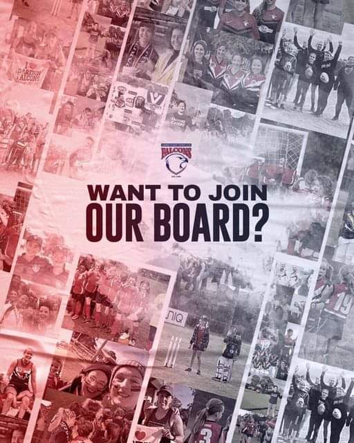 We are seeking expressions of interest to join the Board of the Darebin Women's Sports Club. Roles to be filled - Secretary, Media/Marketing and People &amp; Culture
More info: falcons.org.au/darebin-falcon… 
EOI closes 28 November 2022: forms.gle/8Udh173tg1eV5h…
