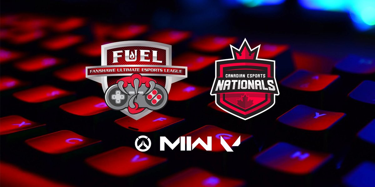 FanshaweFuel's tweet photo. Fanshawe Fuel teams in Overwatch2, Call of Duty and Valorant will compete in the @Esport_CanadaPS Canadian Esports Nationals this week against 37 schools across Canada!

Good luck Fuel'ers! Stay tuned here on when and where to watch all the action! https://t.co/XfepeKvO38