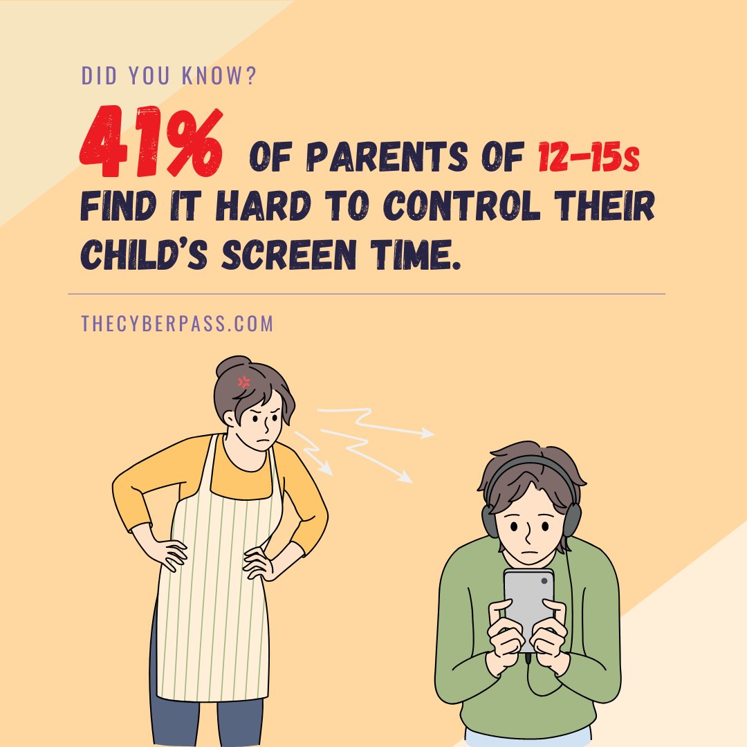 😟 Worried that your child is spending too much time online?

Spend some time with your children discussing their screen time, and help them achieve a healthy balance in their online and offline activities.

#OnlineSafety #parentingtips #Statistics #digitallife #teacherstudent