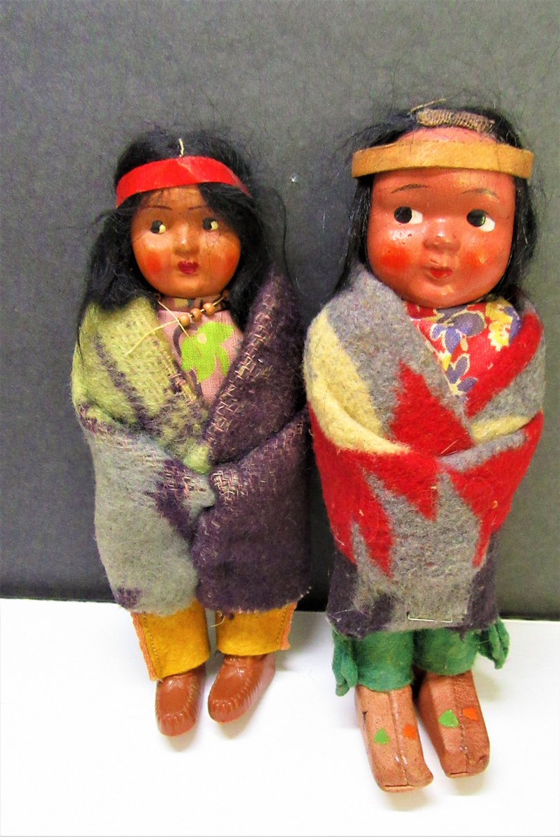 vintagobsession's tweet photo. Excited to share the latest addition to my #etsy shop: Vintage Native American Dolls, BULLY GOOD, Skookum Dolls, 1940s, https://t.co/28O4jTnFeu #brown #christmas #rainbow #vintagobsessions #nativeamerican #giftforcollector #skookumdolls #pairofskookums #2skookumdolls https://t.co/xhw53MbAje