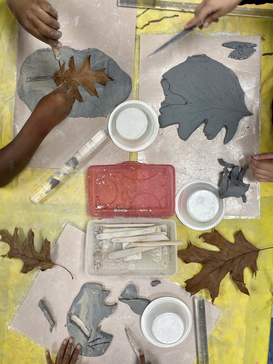 Our first clay project of the school year is leaves in 2nd Grade. 🍁
