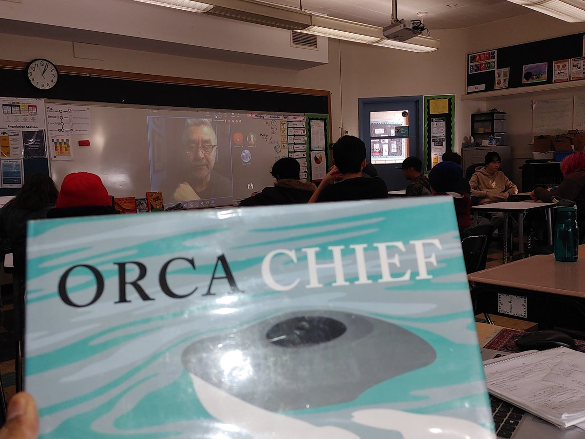 BC Artist Roy Vickers joined 7/8 classrooms at Frontenac. His messages were powerful, and helped shed light on the true impact stories can have in our reconciliation journey. Thanks to Ms. Deckert for organizing! <a href="/FrontenacLLC/">Frontenac Library</a> <a href="/frontenacLRSD/">Frontenac School</a> <a href="/ChistineDeckert/">Christine Deckert</a> <a href="/louis_riel_sd/">Louis Riel School Division</a>