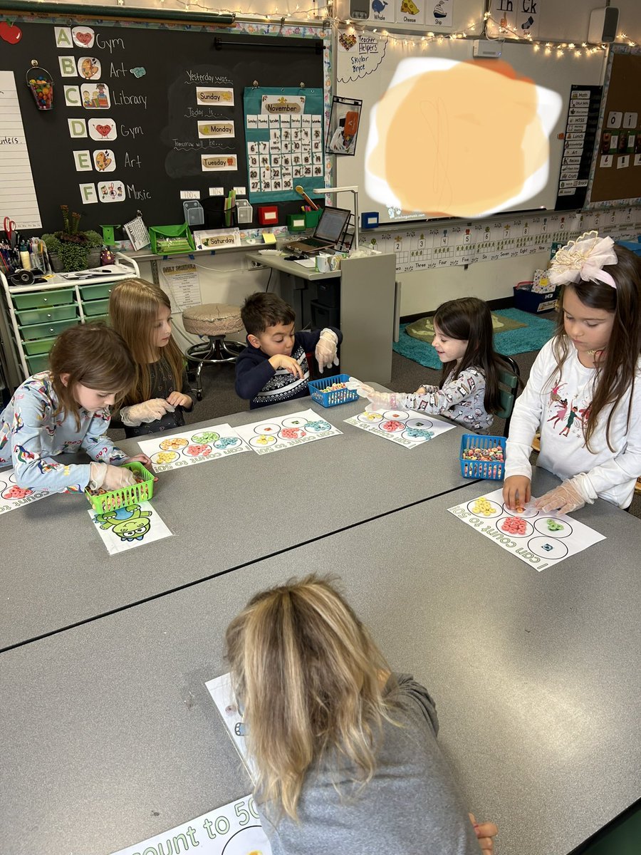 Celebrating the 50th day of school with these amazing kindergartners! #WFEFamily #Warriorsatwork