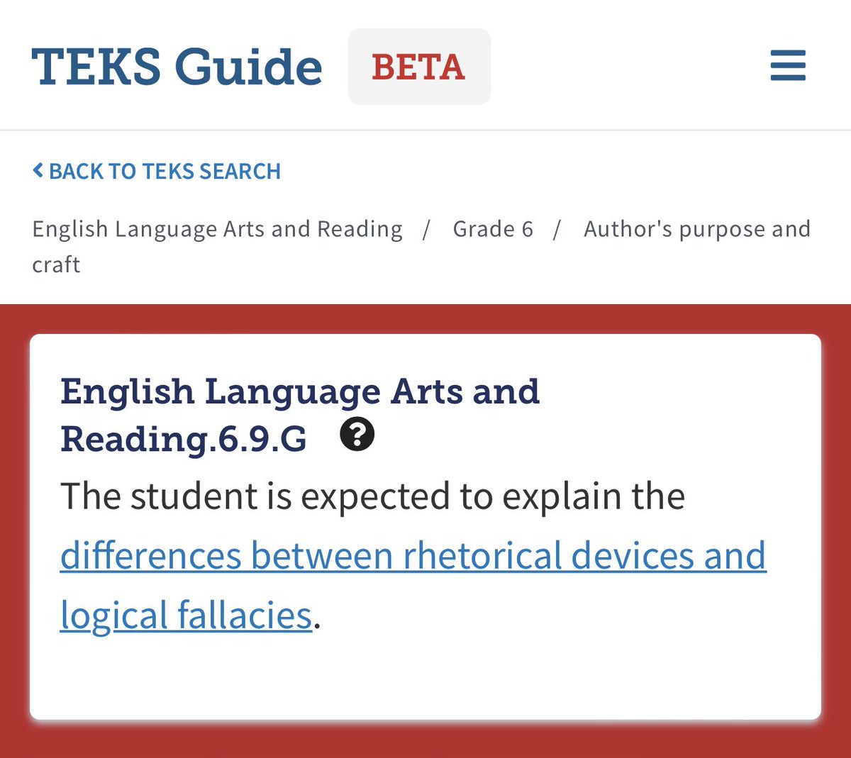 tenilleshade's tweet photo. Thinking deeply about these TEKS (Texas state standards) as I peruse the dumpster fire 🔥 that is Twitter tonight. https://t.co/rk00x2X9EI