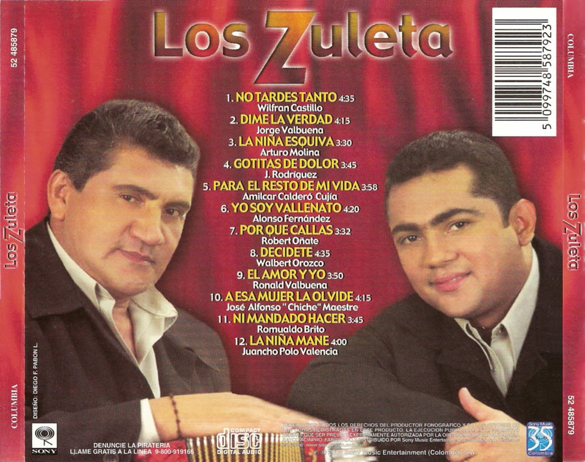 PonchoZuleta's tweet photo. Recuerdan este álbum al lado de mi sobrino #IvanZuleta ? 

Cual es tu favorita ? 📀

#LosZuleta https://t.co/URZItgLToI