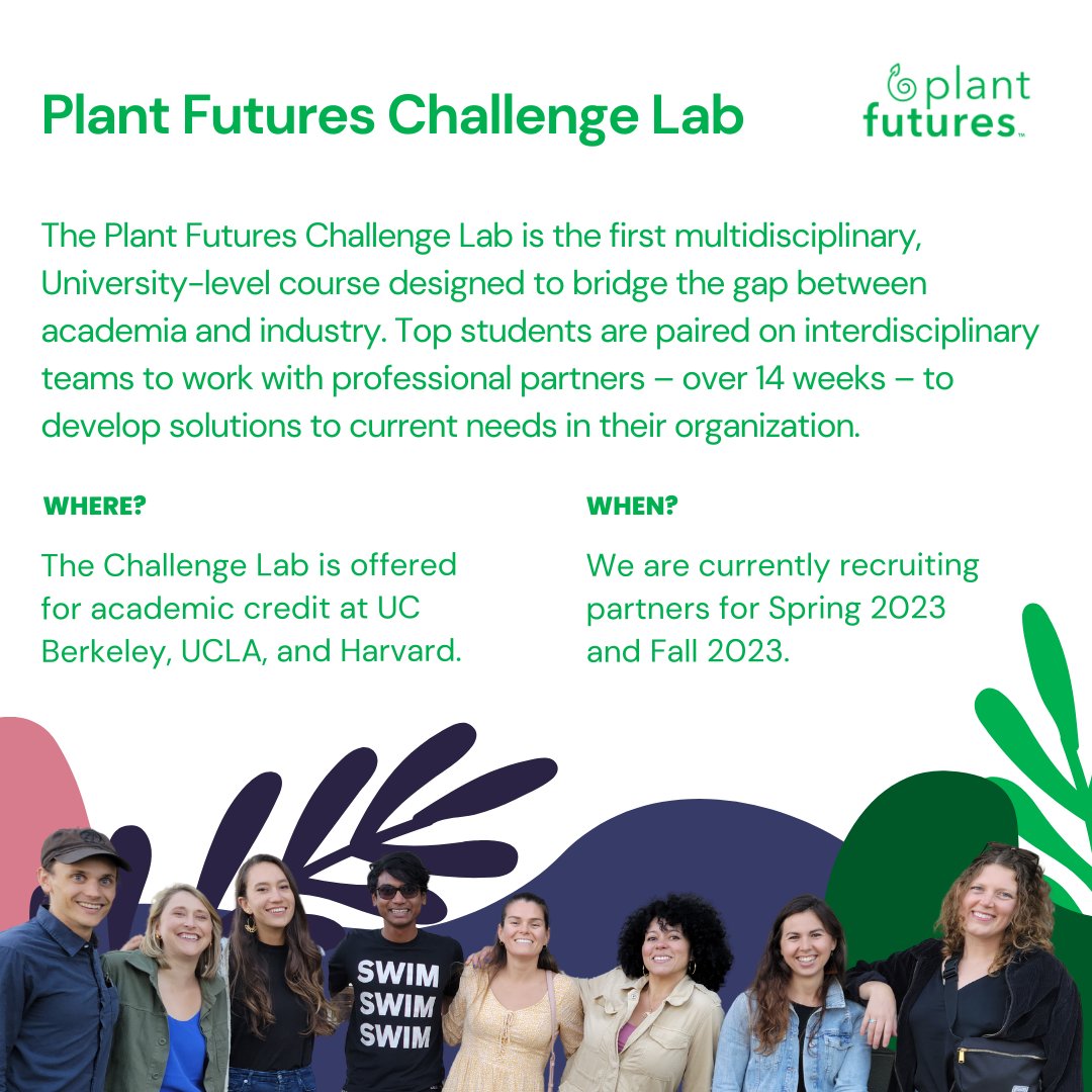 plant_futures's tweet image. The #PlantFutures #ChallengeLab is a unique #incubator where students across disciplines come together to work on innovative solutions for leading companies in the Food and Agriculture sector.

#foodinnovation #foodindustry #foodtech #foodscience #foodstartup #plantbased