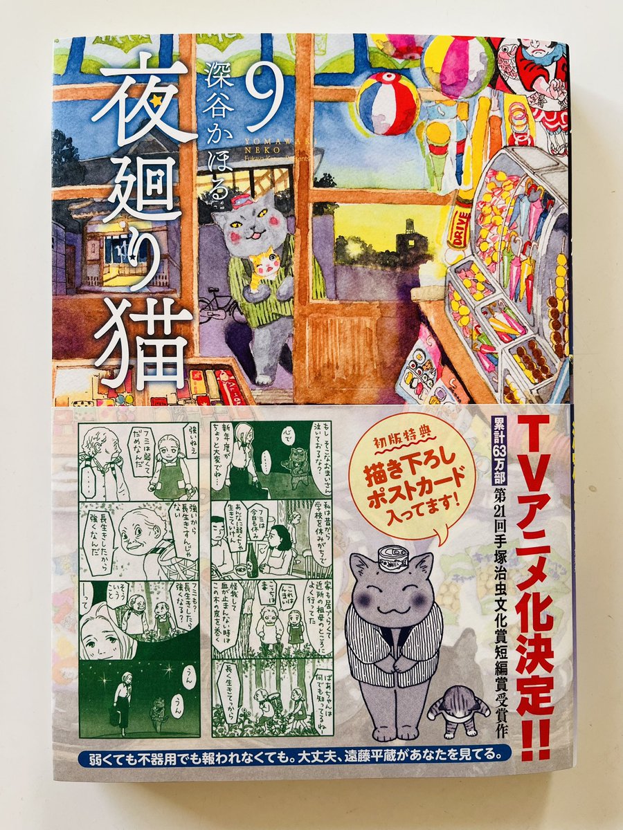 おかげさまで
今日11/22は、ついに
「夜廻り猫」第9巻、発売です。
いくらかでも
心の慰めにしてくれる方がいたら嬉しいです
一話一枚、夜廻り猫は葉っぱの手紙

今日
ご無事で! 