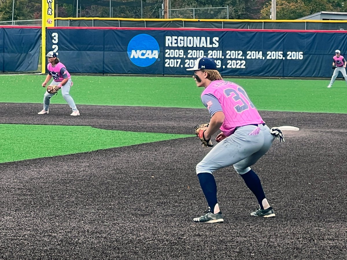 CardranBB's tweet photo. Oct. 23, 2022 - Shenandoah University Showcase tournament - sporting the pinks for the W https://t.co/lZSbtu9s6q