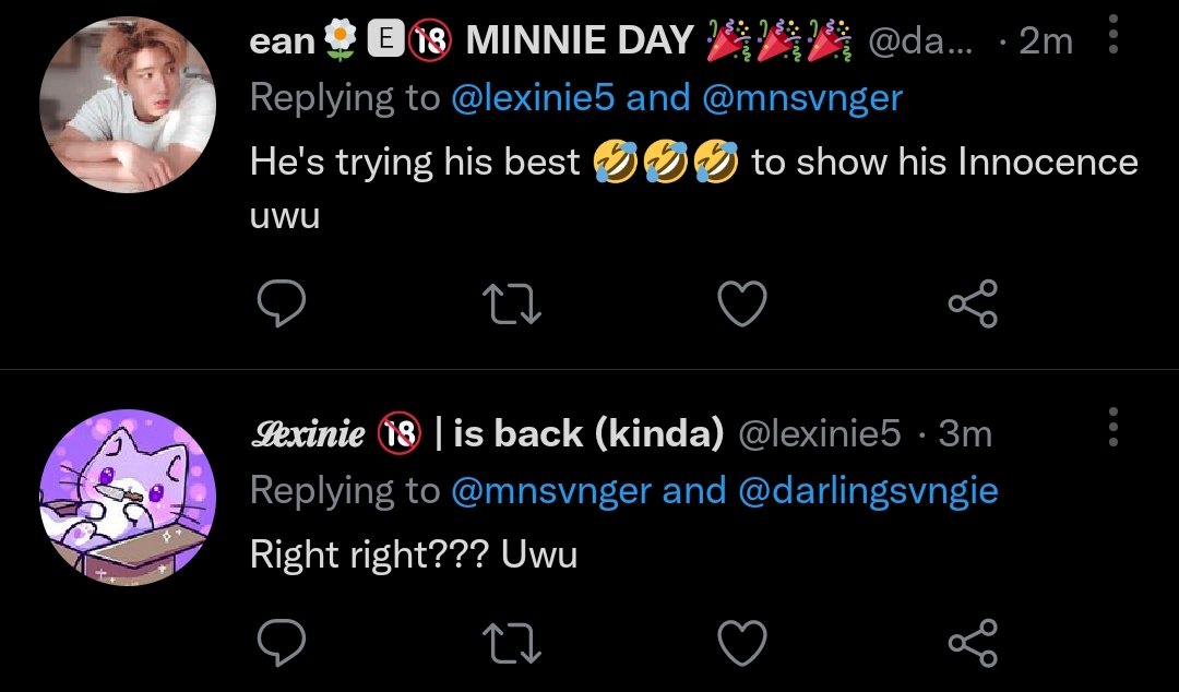mnsvnger's tweet photo. @darlingsvngie @lexinie5 Love how you guys are bickering and still have the same energy with that uwu https://t.co/If9UR4Pe6C