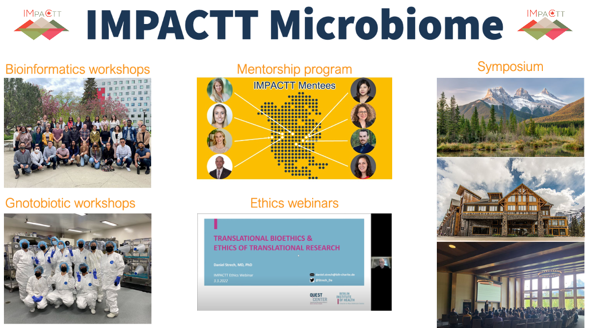 IMPACTT_Canada's tweet photo. New here? Welcome! We are a Canadian microbiome research core focused on supporting the research community.

We run #workshops, #webinars, a #mentorship program, &amp; an annual #symposium dedicated to furthering #microbiome #research.

Learn more: https://t.co/oKCBdcMU6P https://t.co/Ov1wkrklwF