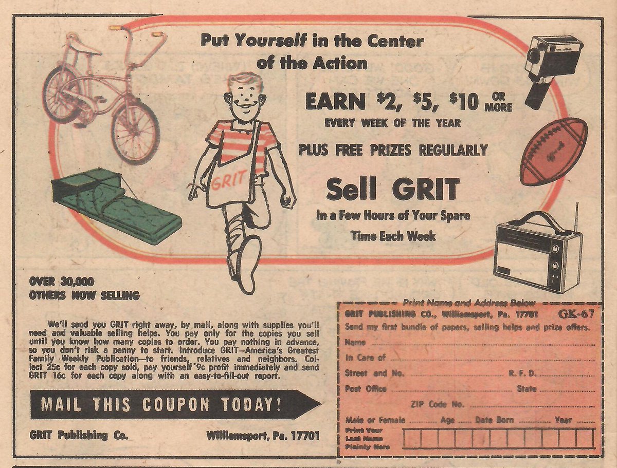 AdNauseamBlog's tweet image. Grit Magazine ("Americas Greatest Family Newspaper") still going strong since being founded in 1882