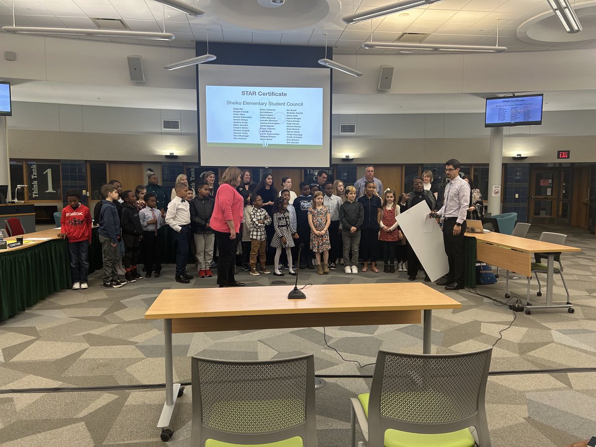 Beyond proud of these #sheikoleaders for raising over $1,000 for the Karmanos Cancer Center and being recognized by the WB Board of Education with a Star Certificate!