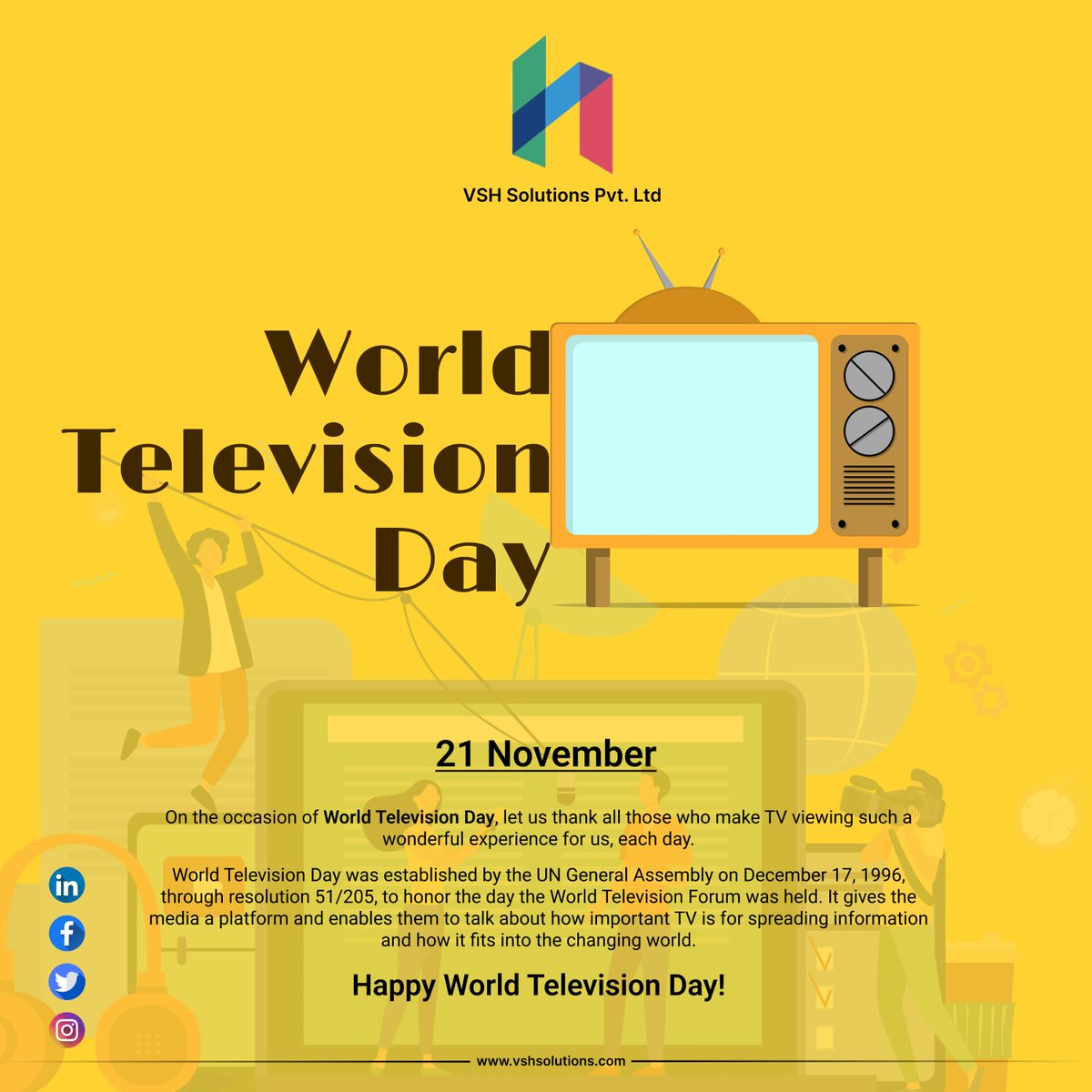 vshsolutions's tweet photo. All thanks to television for it brought the whole world to us, much closer than it is for real. Happy World Television Day to everyone. 

#television #tv #film #actor #movies #actress #tvshow #entertainment #music #love #comedy #series #movie #radio #televisi #cinema https://t.co/jZHHc2PyA3