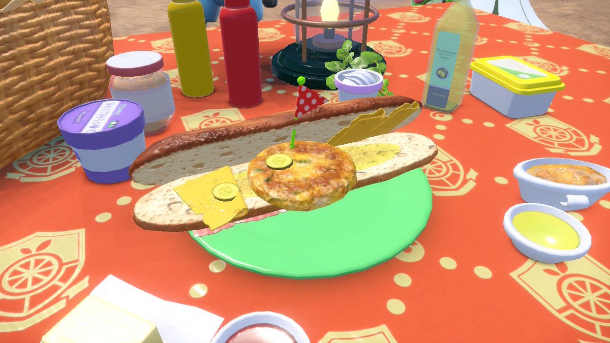 あるるさんが作ったサンドイッチ🥪
バター選んでないのに勝手に塗られるし、チーズ傾くし、ピクルスどっかいくし…

料理のセンス最高で永遠に笑ってる🥺