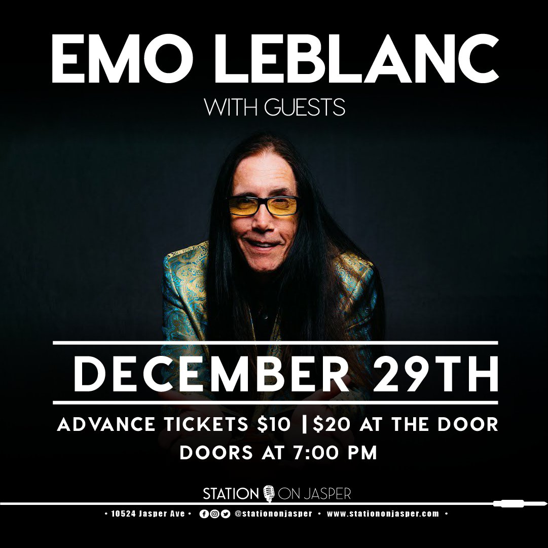 Station On Jasper (@stationonjasper) on Twitter photo Just Announced!
December 29 catch Emo Leblanc aka <a href="/CountryMusicEmo/">EMO LEBLANCโขยฉยฎ๐๏ธ RECORDING ARTIST ๐บ๐ธ</a> live at Station! This talented #country music recording artist has cemented a reputation for being the perfect entertainer. You won't want to miss it. #yeg
Tickets: buff.ly/3Vi4S3K Just Announced!
December 29 catch Emo Leblanc aka <a href="/CountryMusicEmo/">EMO LEBLANCโขยฉยฎ๐๏ธ RECORDING ARTIST ๐บ๐ธ</a> live at Station! This talented #country music recording artist has cemented a reputation for being the perfect entertainer. You won't want to miss it. #yeg
Tickets: buff.ly/3Vi4S3K