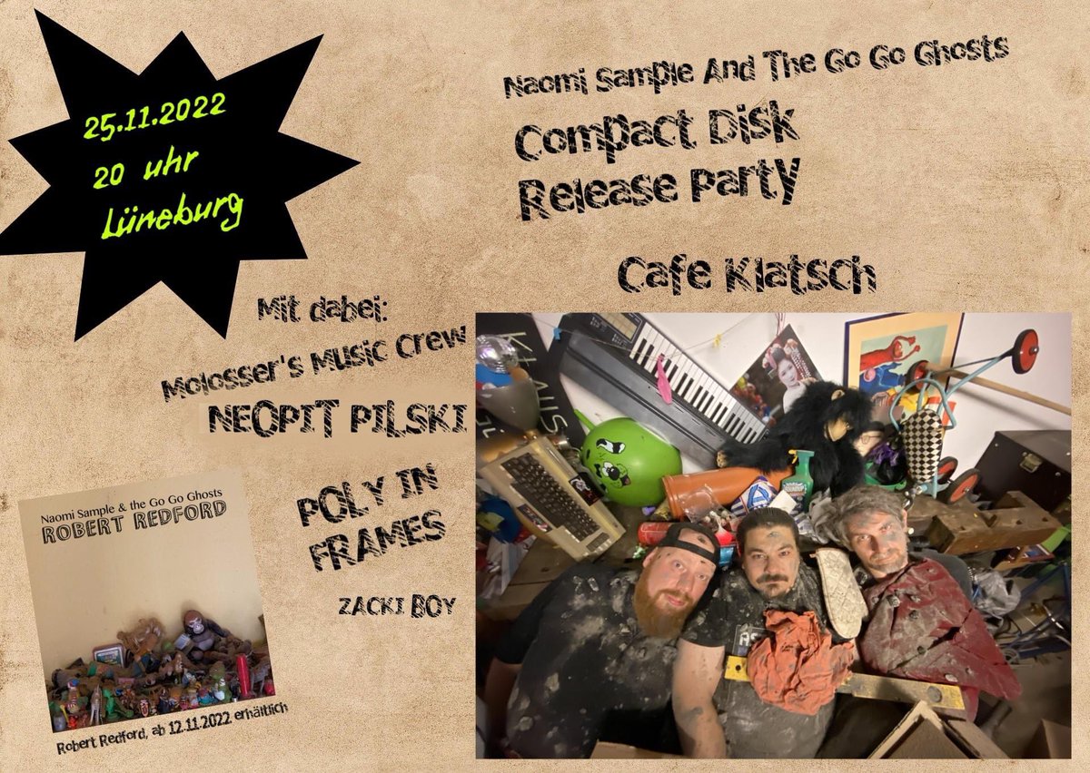 gw3m's tweet photo. Citizens of German!

There has never been a better time to visit the city of Lüneburg than this weekend.

Friday : @naomisample launch their new #chiptune CD at Cafe Klatsch

Saturday : Bierfest at historic Brauhaus Nolte, featuring a gwEm and Counter Reset live #chiptune show https://t.co/t9qg3iKUtQ
