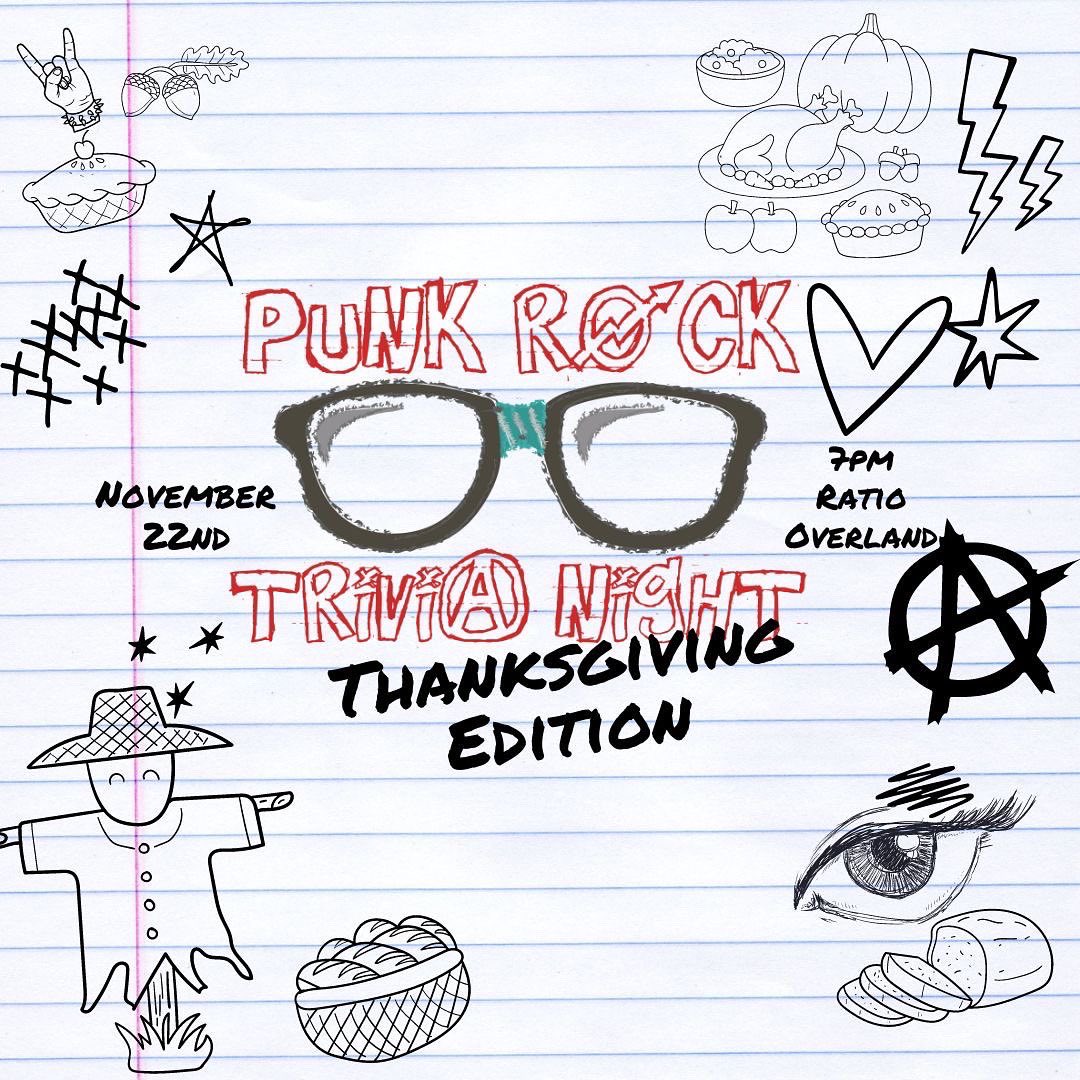 goatsukel's tweet photo. Punk Rock Trivia tomorrow night at Ratio Overland. We’re giving away tickets for Bayside and for Koffin Kats. We’ll be eating some pumpkin pie and drinking beers. Being your out of town uncles.
.
.
.
#punk #punkrock #denverpunk #denvermusic #denvermusicscene #trivia https://t.co/s2QdzHRlVx