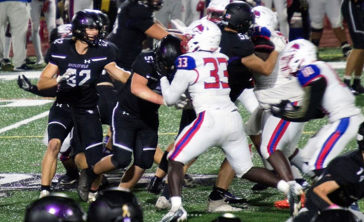 CardranBB's tweet photo. Oct. 29, 2022 - 31-18 #battlefieldhs #bobcats #football win against Garfield.. #82 https://t.co/rc77FkOxfy