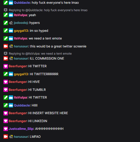 harusaurs's tweet image. prestream insanity happening here