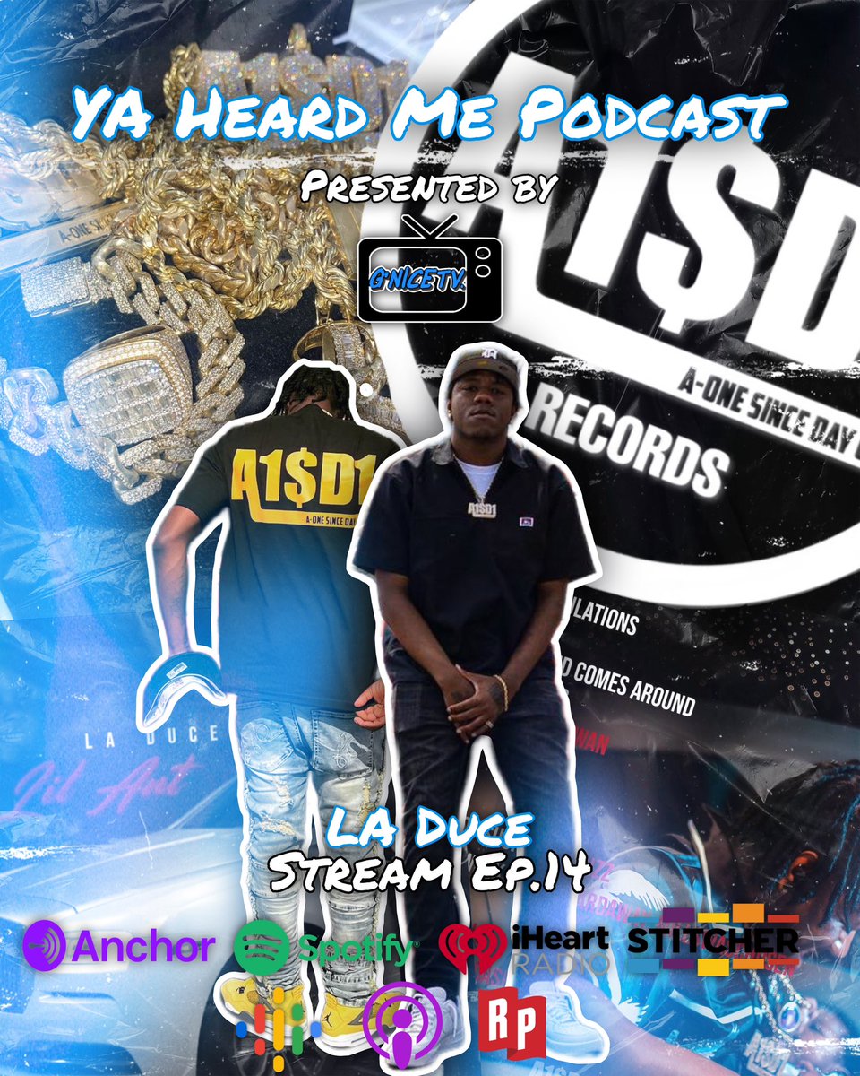 GabrielMurgo's tweet photo. Ep.14 of The #YaHeardMe Podcast with @LADuce_ Presented by #GNICETV OUT NOW!🗣️🎙️
Visual Exclusively on @Spotify
Sponsored by @anchor 📻
CLICK LINK IN MY BIO🔗
#LilAnt #AlbumOutNow #Podcasts #Media #PR #Entertainment #Culture #A1SD1 #Spotify #AnchorFM #InlandEmpire #IE https://t.co/KyieitXPBJ