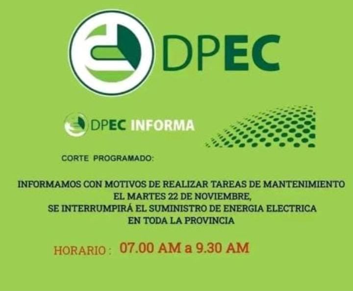 Lamentamos informar que debido al fuerte temporal en toda la provincia, se verá afectado nuestro servicio el día de mañana. Estamos trabajando para poder solucionarlo rápidamente.