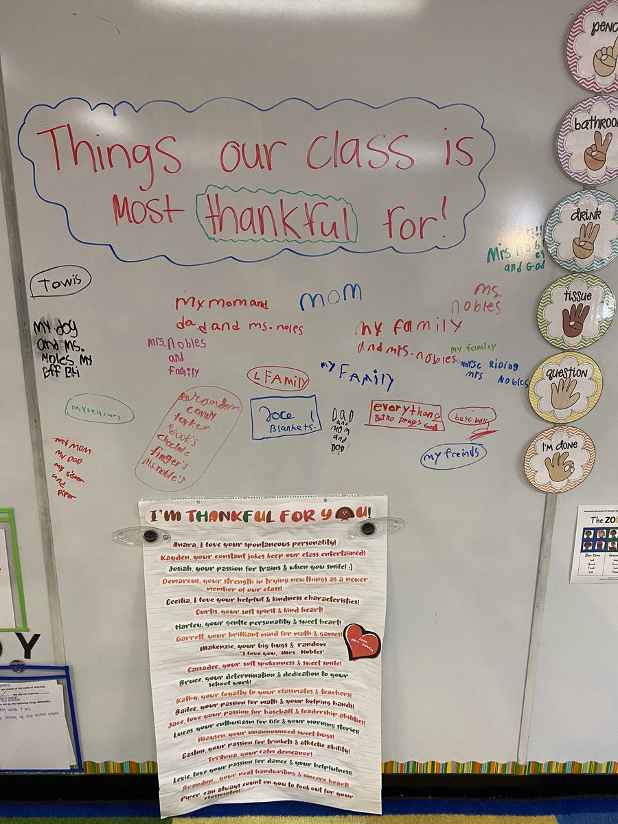 katelynr2019's tweet photo. #gratefulbluejays I’m late posting, but Friday’s challenge was to post what our class is most grateful for and here is what our class shared. 😍🥰 @JWSbluejays https://t.co/5n9PeVs1wz