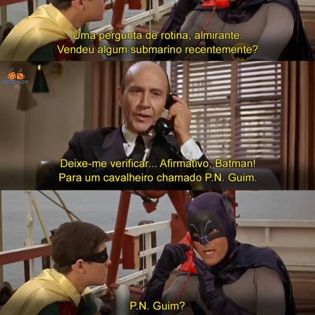 VaidaNerd's tweet image. Mr. P N Guim? Coreano talvez 🤣 #batman #DC #nerdboxtv