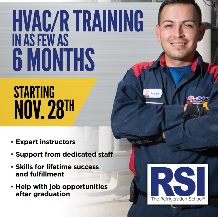 One decision could change your life: Classes for our HVAC/R programs begin November 28th! Learn the basics of HVAC/R from expert instructors in a few as 6 months, with supportive staff to help you succeed. You've got this, and we've got you 👉 bit.ly/3TQ9YTH